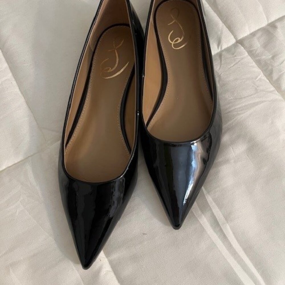 Sam Edelman Black Patent Pointed Flats